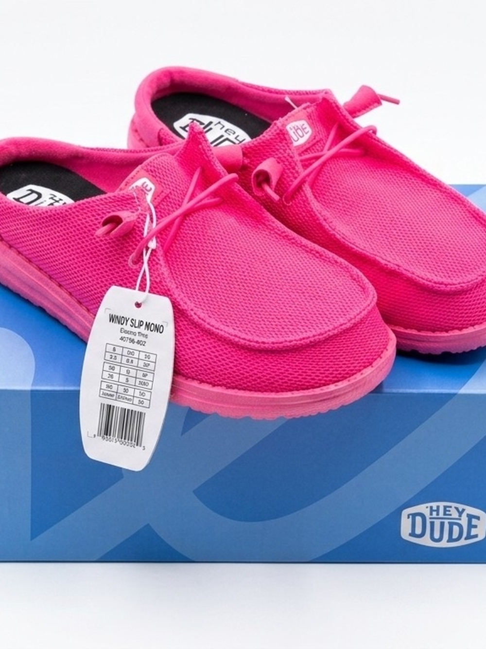 Hey Dude Windy Slip Mono Hot Pink Women's Slip-On Shoes